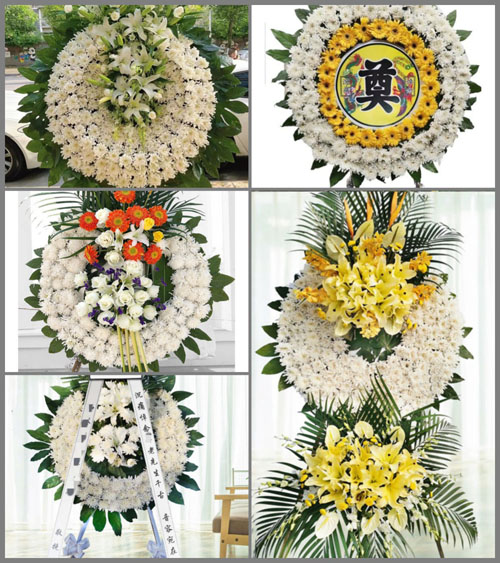 山东青岛平度市灰埠镇小灰埠村花圈速递